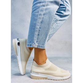 Calcetines deportivos beige G-362 Calzado beige 2 Calcetines deportivos beige G-362 Calzado beige 2