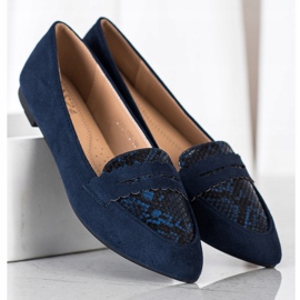 Small Swan Estampado de serpiente Lordsy azul marino 2