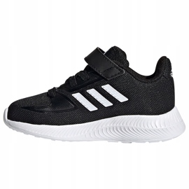 Zapatillas adidas Runfalcon 2.0 I para niños negras y blancas FZ0093 blanco negro 2