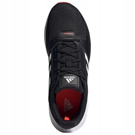 Zapatillas hombre adidas Runfalcon 2.0 negras, blancas y naranjas FZ2803 blanco negro 1