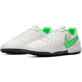 Calzado de fútbol Nike Tiempo Legend 8 Academy Tf AT6100 030 blanco blanco 3
