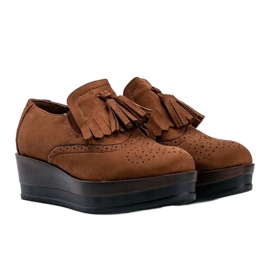 Zapatos brogue de ante marrones de Makenzie marrón 1 Zapatos brogue de ante marrones de Makenzie marrón 1