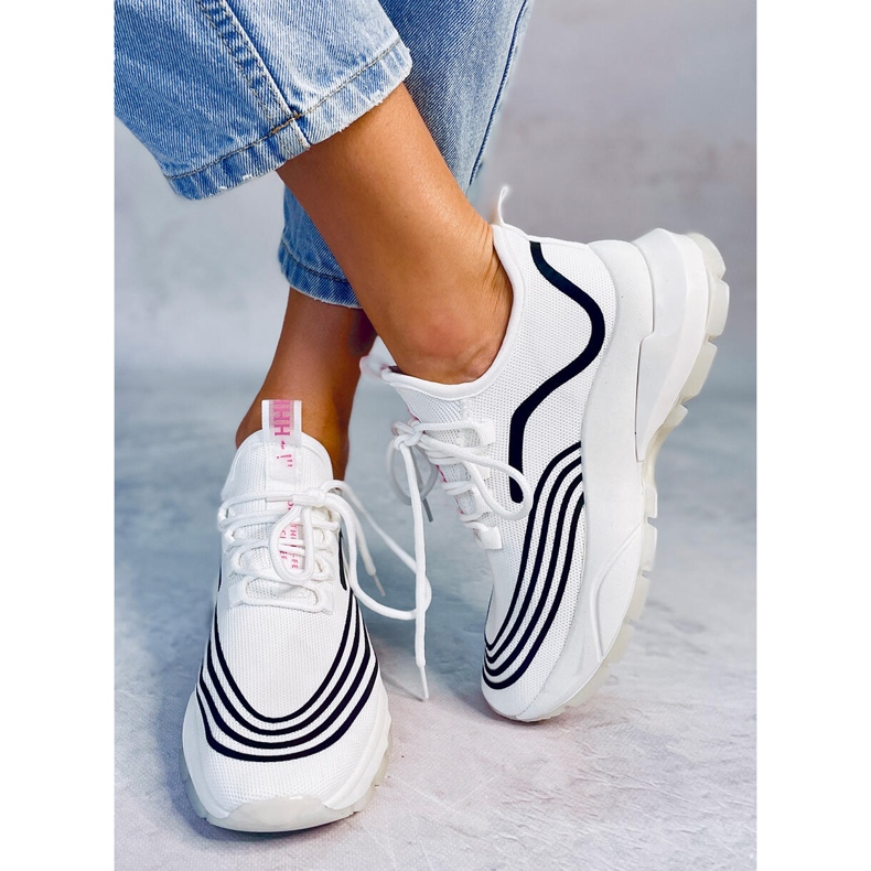 Calcetines deportivos blancos BX1820-SP BLANCO / NEGRO 1 Calcetines deportivos blancos BX1820-SP BLANCO / NEGRO 1