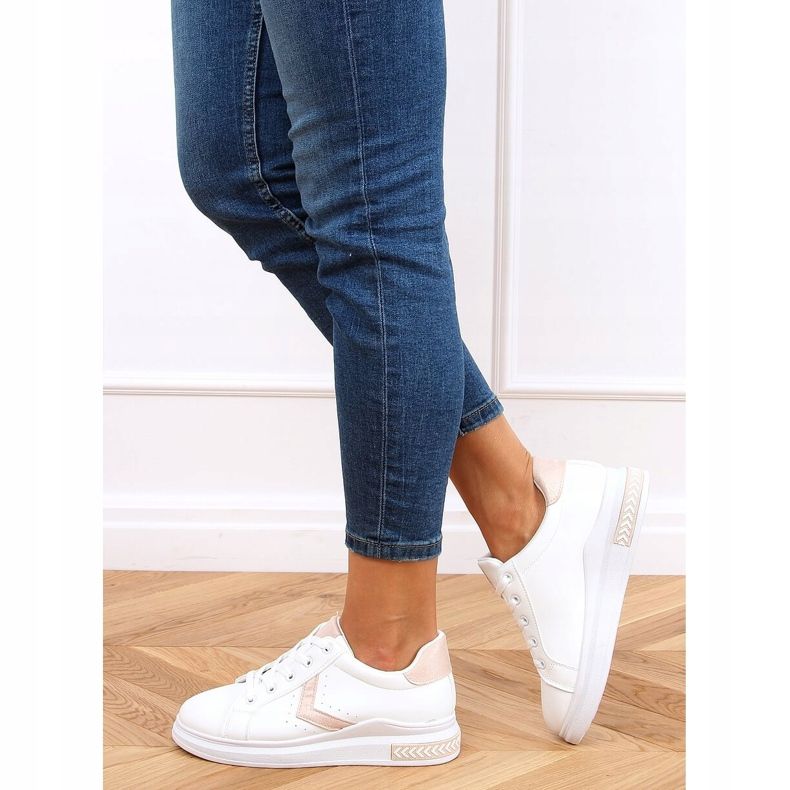 Zapatillas de mujer blancas CC-40 Pink blanco rosado 2