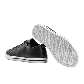 Zapatillas negras de cuero ecológico de Joelle negro 1