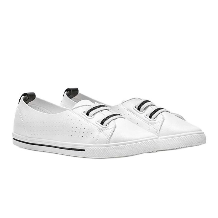 Zapatillas Isabela de ecopiel blanca blanco 1