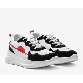 Zapatillas blancas con complementos Alexia negros blanco 1