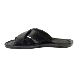 Chanclas hombre piel Badura 2893 negro rojo 2 Chanclas hombre piel Badura 2893 negro rojo 2