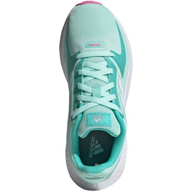 Zapatillas adidas Runfalcon 2.0 K menta-rosa para niños FY9502 verde 1