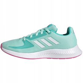 Zapatillas adidas Runfalcon 2.0 K menta-rosa para niños FY9502 verde 2