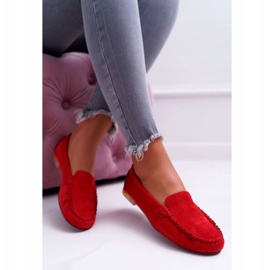 Mocasines mujer ante Sergio Leone 722 rojo 3