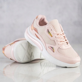 Creamberry'S Zapatillas con inserciones Holo rosado 1