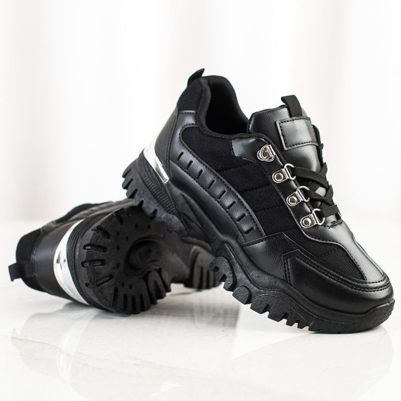 SHELOVET Zapatillas Negras negro 1