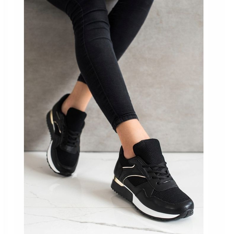 SHELOVET Zapatillas con estilo para la primavera negro 2