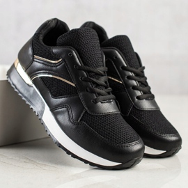 SHELOVET Zapatillas con estilo para la primavera negro 1