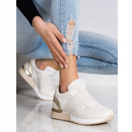 SHELOVET Zapatillas elegantes sin cordones beige 2