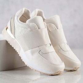SHELOVET Zapatillas elegantes sin cordones beige 3