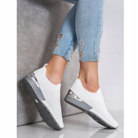 SHELOVET Deportivas Textiles Caladas blanco 3