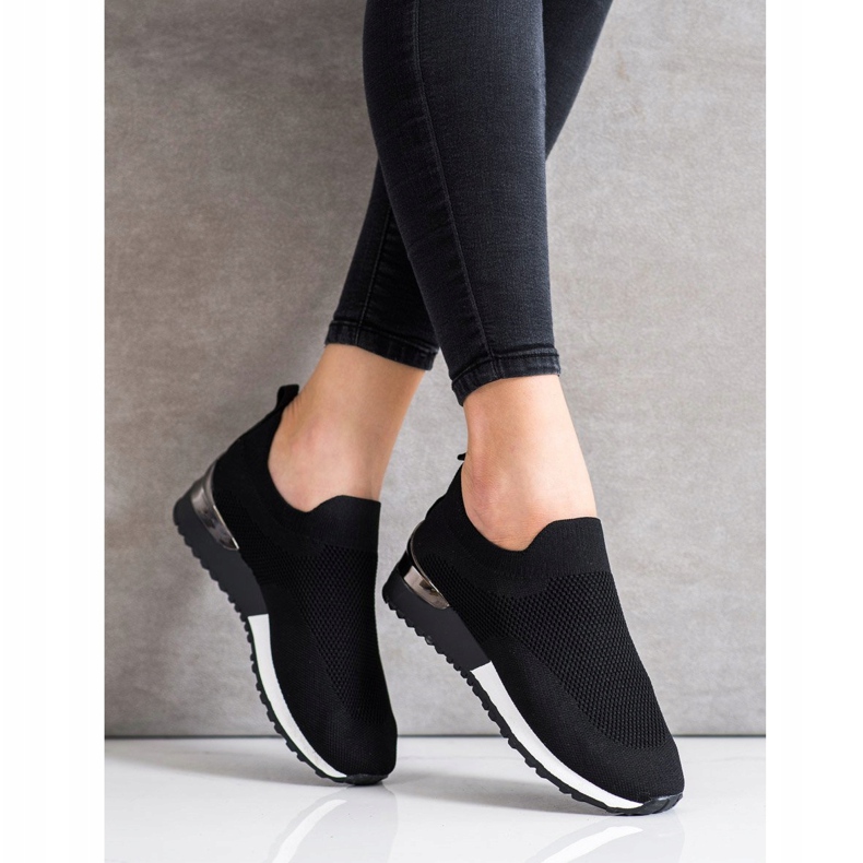 SHELOVET Deportivas Textiles Caladas negro 2