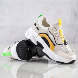 SHELOVET Moda Seakersy beige multicolor 2