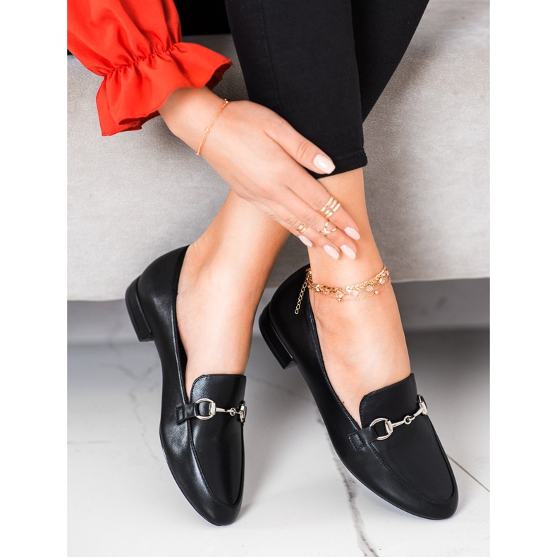 Sergio Leone Mocasines Clásicos Con Piel Ecológica negro 2