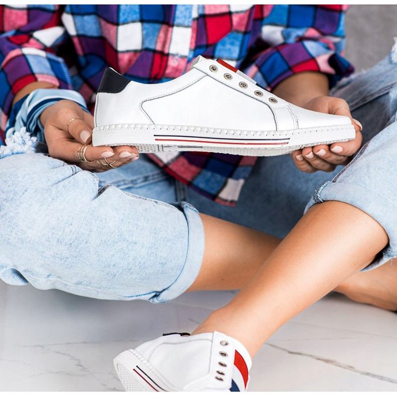 Filippo Calzado deportivo, zapatillas de deporte de cuero. blanco 1