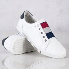 Filippo Calzado deportivo, zapatillas de deporte de cuero. blanco 2