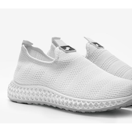 Zapatos deportivos sin cordones blancos Katy 3