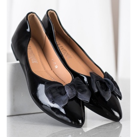 Diamantique Bailarinas lacadas elegantes negro 2