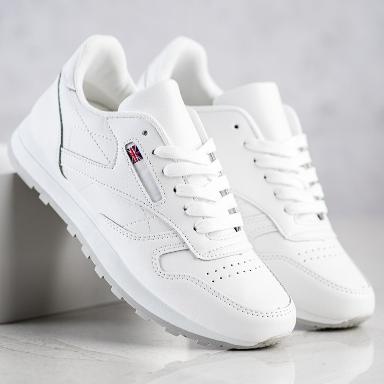 SHELOVET Zapatillas clásicas blanco 1