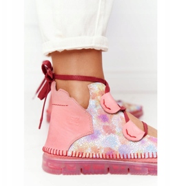 Botas de piel mujer Maciejka Pink 04457-15 rosado multicolor 3