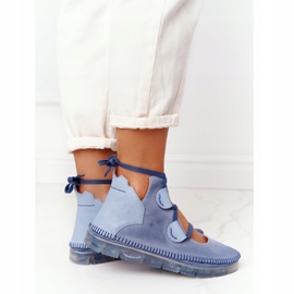 Botas de piel mujer Maciejka Blue 04457-06 azul multicolor 2