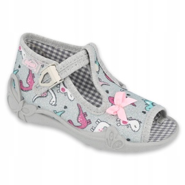Calzado infantil befado 213P123 rosado plata 1