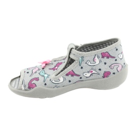 Calzado infantil befado 213P123 rosado plata 2