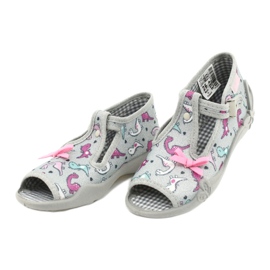 Calzado infantil befado 213P123 rosado plata 3
