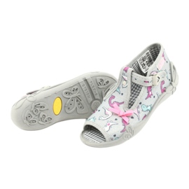 Calzado infantil befado 213P123 rosado plata 4