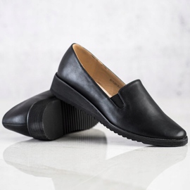 Goodin Mocasines cómodos sin cordones negro 1
