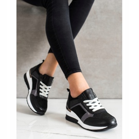 Zapatillas VINCEZA Glitter negro 4