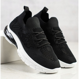 Filippo Zapatillas con cordones y calados negro 2