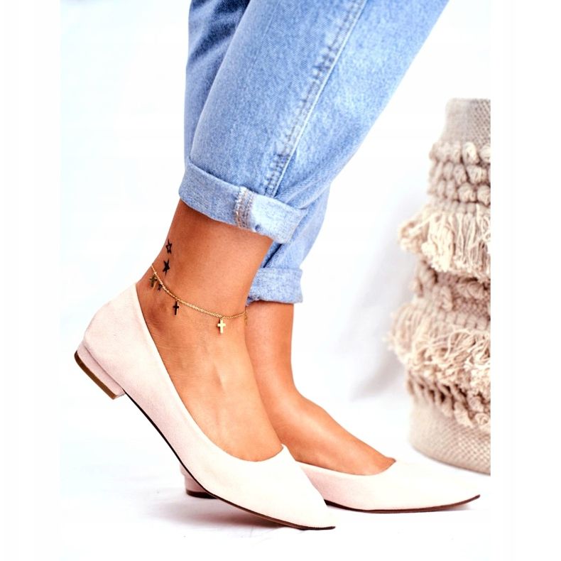 Evento Bailarinas de mujer en ante Spitz beige Westley 3