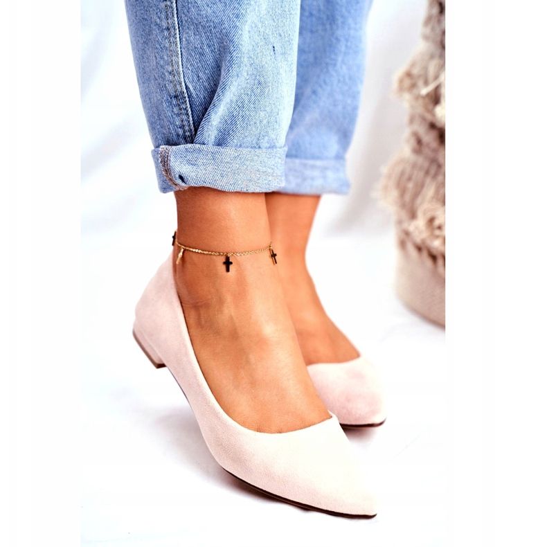 Evento Bailarinas de mujer en ante Spitz beige Westley 2