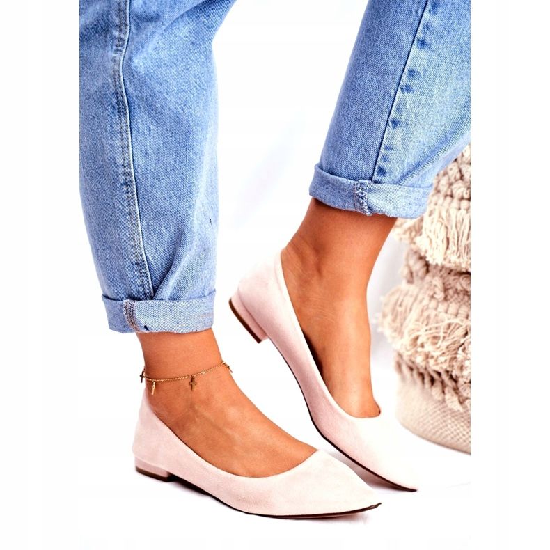 Evento Bailarinas de mujer en ante Spitz beige Westley 1