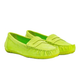 Mocasines Kyla de mujer verde 1