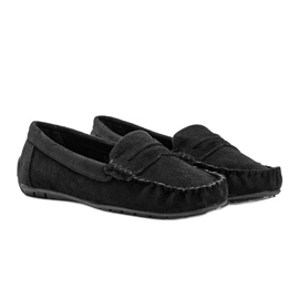 Mocasines Kyla de mujer negros 1
