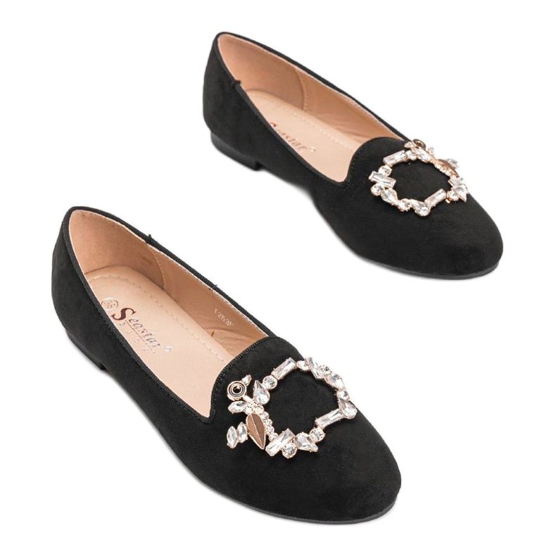 Mocasines Brille de mujer negro 1