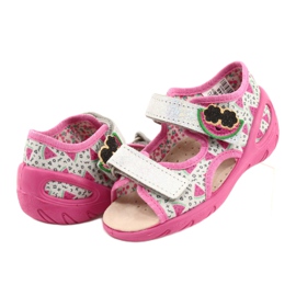 Sandalias befado calzado infantil 065P148 rosa plata gris 5