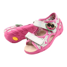 Sandalias infantiles preventivas befado 065X148 rosado plata gris 3