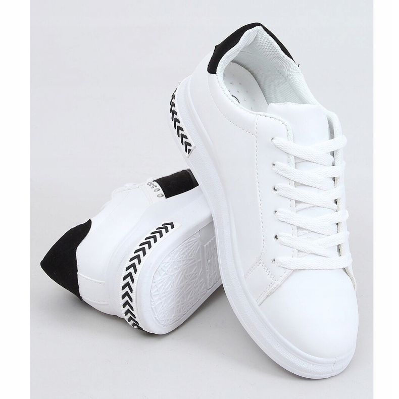 Zapatillas de mujer blancas CC-42 BLANCO / NEGRO 1
