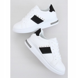Zapatillas de mujer blancas CC-42 BLANCO / NEGRO 2