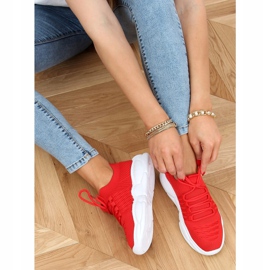 Rojo LA40 Calcetines deportivos rojos 2